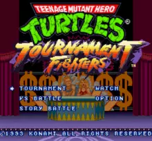Image n° 1 - screenshots  : Teenage Mutant Hero Turtles - Tournament Fighters